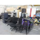 +VAT Miscellaneous appliances and furniture, including fridge freezer, microwaves, office chairs,