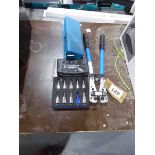 +VAT Set of Topreme HX-508 crimpers, together with 3 mini sets of sockets