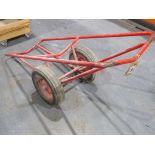 +VAT Red steel 2 wheel beam trolley