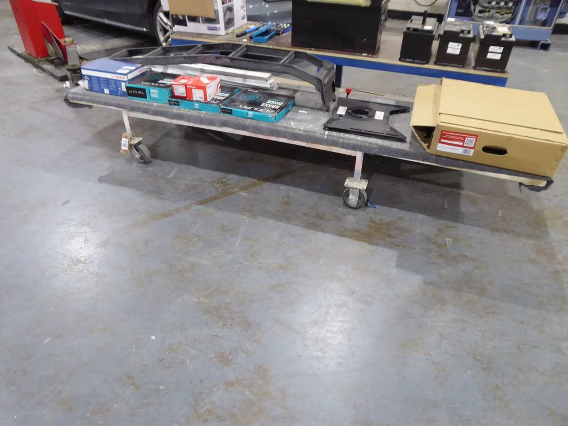 +VAT 2 low welded steel trolleys