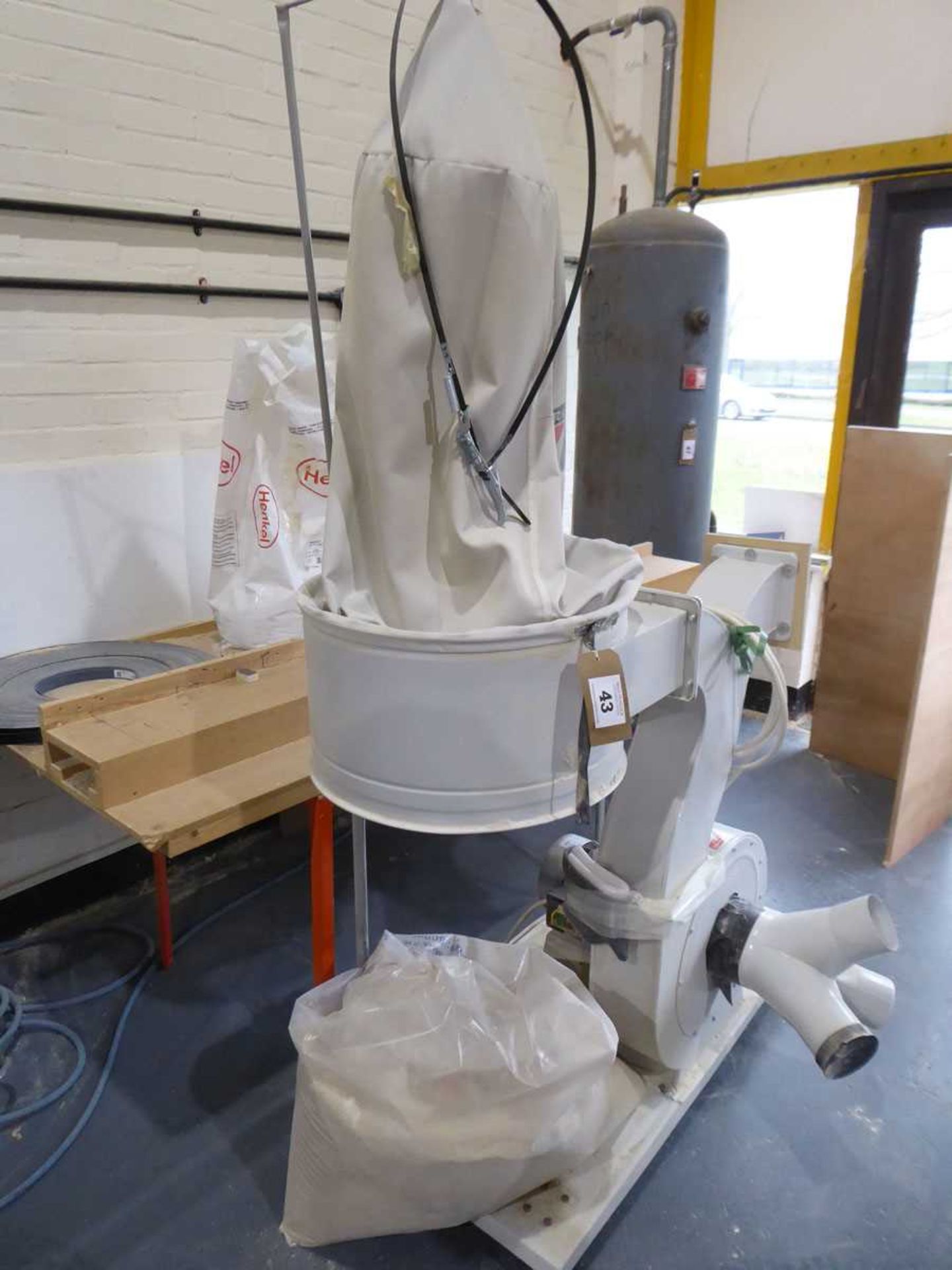 +VAT Kufo UFO-102B single bag dust extractor on trolley (3 phase electric)