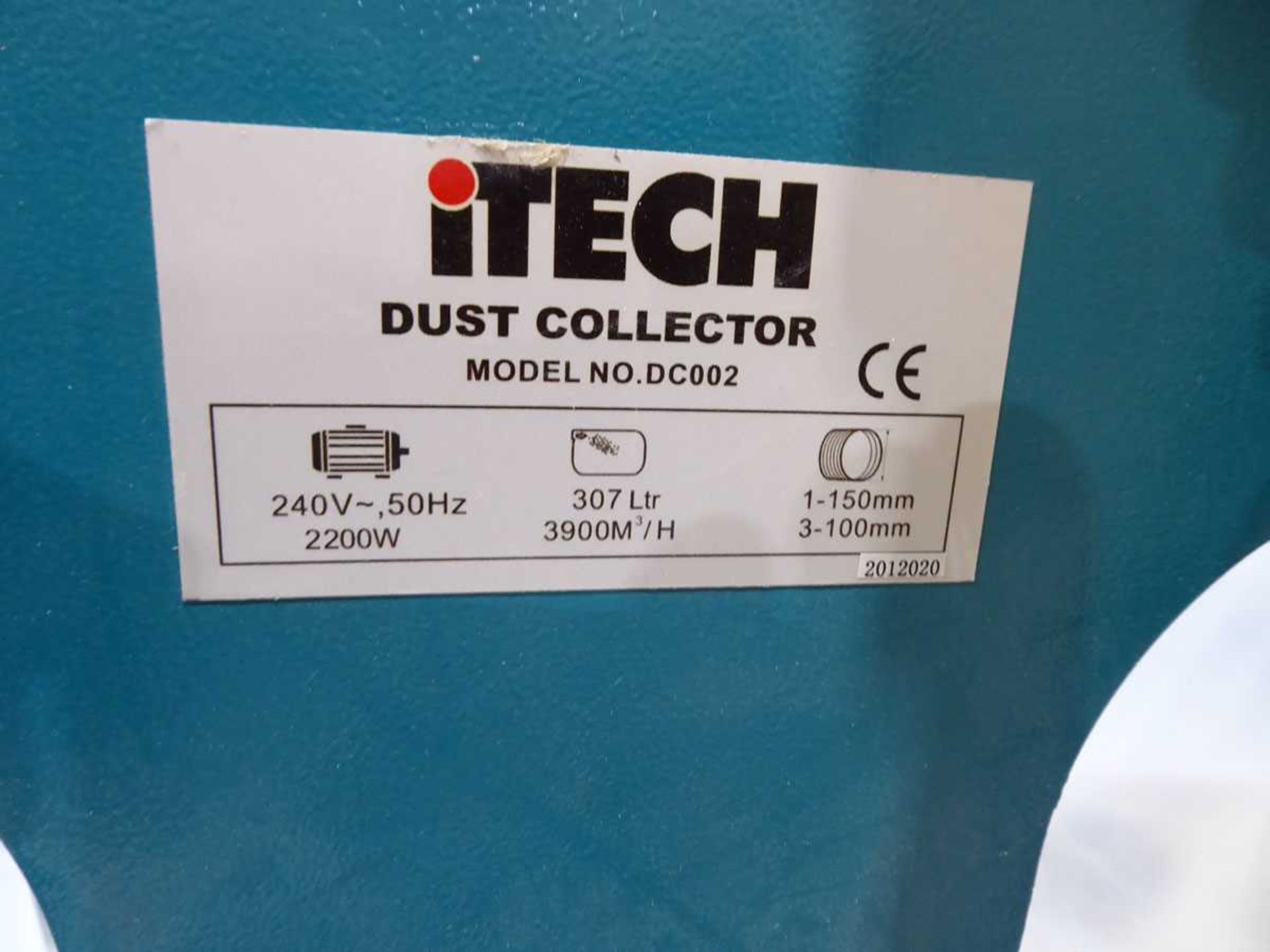 +VAT Itech DC 002 twin bag dust extractor (single phase electric) - Image 2 of 2