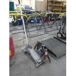 +VAT Omega trolley jack and three axle stands