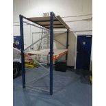 +VAT Single bay of heavy duty pallet racking, measuring approx. 3m long x 1m wide, 3m high, with 2