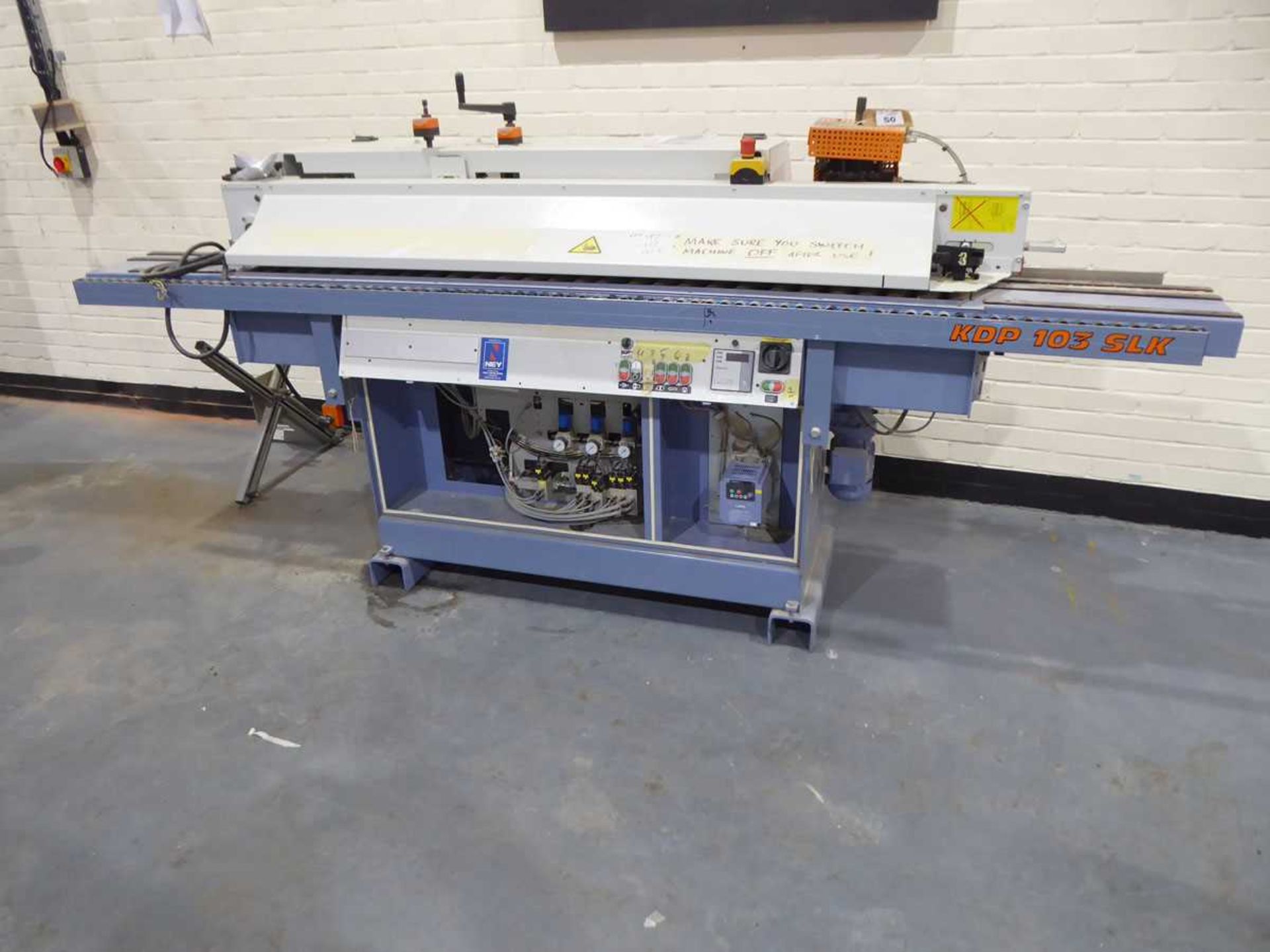 +VAT EBM type KDP 103SLK edgebander, serial no 8176, year 2014