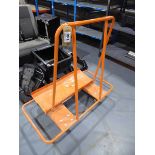 +VAT Orange steel sheet carrying trolley