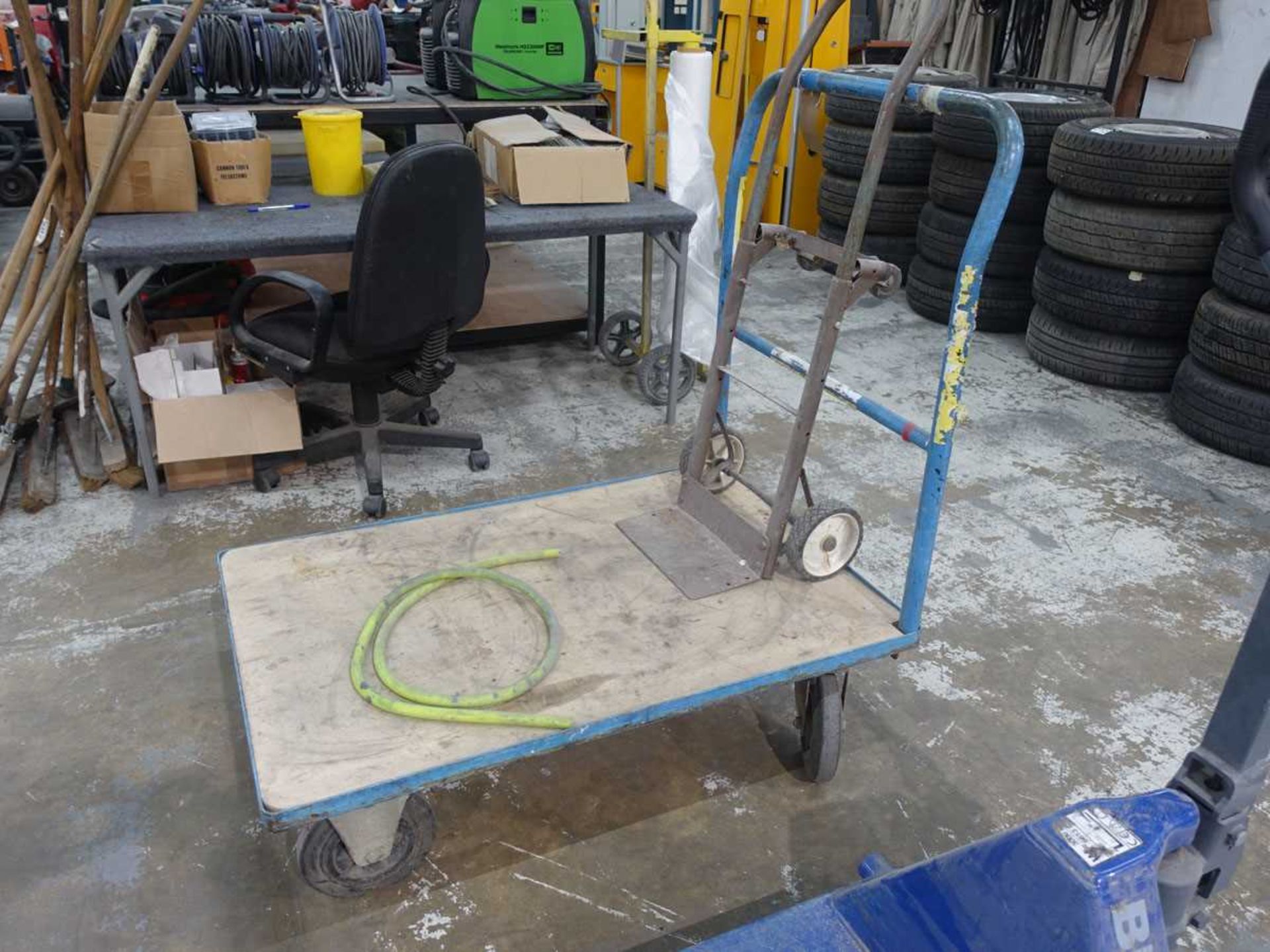 +VAT 4-wheel platform trolley and sack barrow - Image 2 of 2