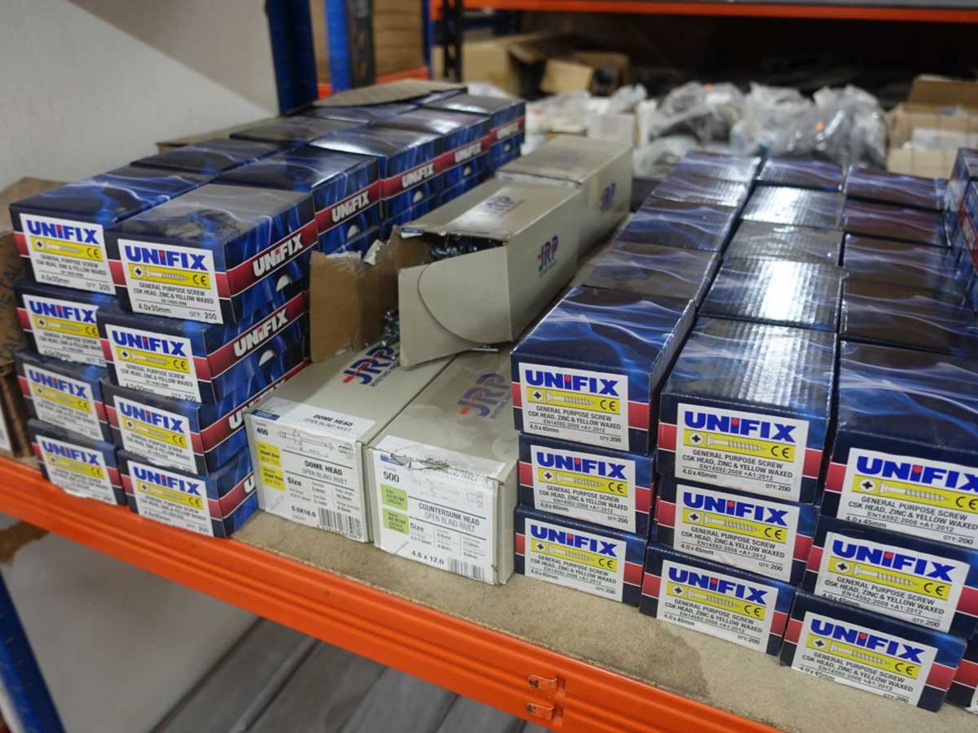 +VAT Large quantity of Unifix general purpose screws (on one shelf) - Image 5 of 5