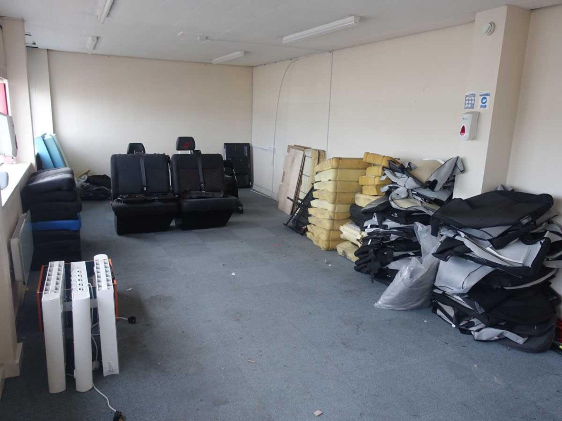+VAT The contents of Unit 8 first floor office comprising camper van seat parts, head rests, wall - Image 7 of 7