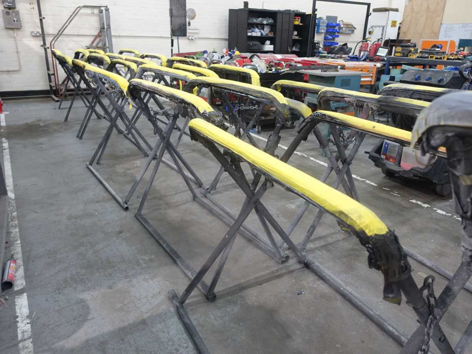 +VAT 20 welded steel folding paint sprayers panel stands - Image 3 of 5