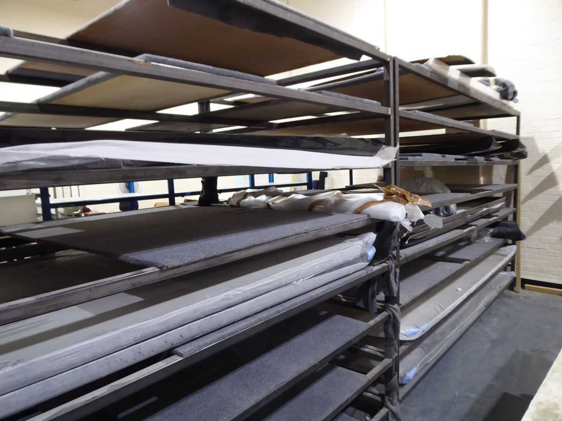 +VAT 3 large welded steel racks (approx. dimensions: 2 - 4m x 2m x 2.5m high, 1 - 3m x 1m x 2m