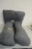 +VAT U-shaped cuddle pillow in grey
