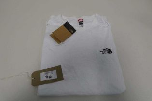 +VAT The North Face t-shirt in white, size XL