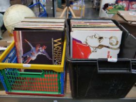 2 crates containing mainly classical vinyl LPs