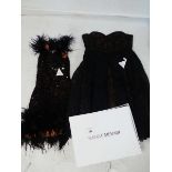 +VAT 2x Nadine Merabi dresses in black both size small with box