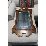 Mahogany framed hall mirror