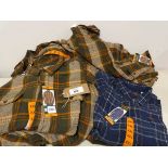 +VAT Approx. 12 mens Orvis heavy weight flannel shirts.