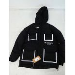 +VAT Gabos London puffer jacket in black size medium