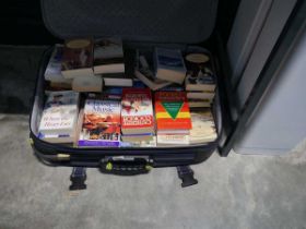 Case containing various books incl. Billy Hopkins, Margaret Dickinson, Jessica Sterling, etc.