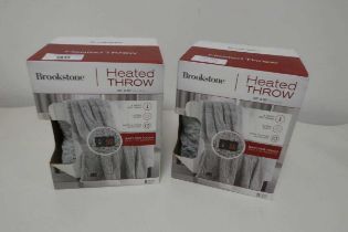 +VAT 2 boxed Brookstone heated throws