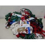 Mixed bag of childrens Christmas-themed pyjamas