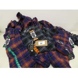+VAT Approx. 20 mens Grayers heritage flannel shirts.