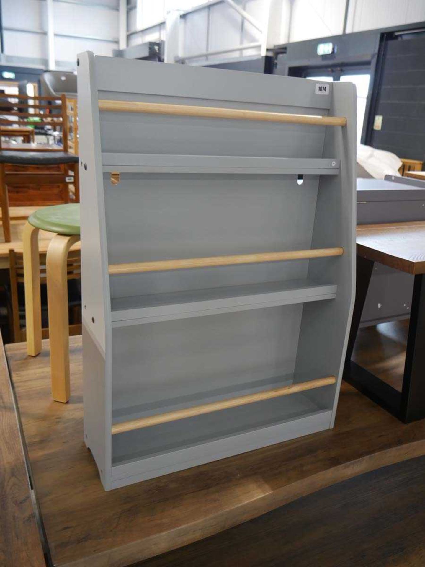 Light blue shoe storage unit and 1 other larger storage unit