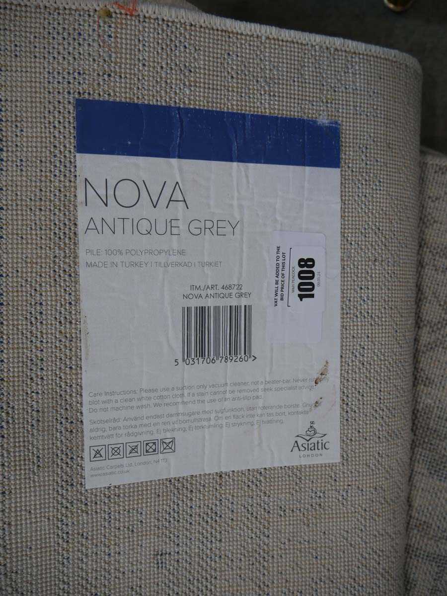 +VAT Nova antique grey patterned floor covering - Image 2 of 3