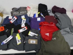 +VAT Approx. 20 mens and women branded sportwear. To include Nike, Adidas, Skechers, Under Armour