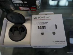 +VAT Pair of LG tone free earbuds, boxed