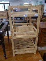 Composite wood 3 tier rack