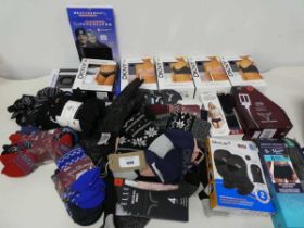 +VAT Large quantity of mens and womens underwear, bras, socks etc.