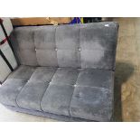 Grey fabric button back upholstered sofa bed