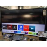 Samsung 55" curved TV (UE55MU6220K) with stand and remote