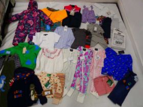 Selection of branded children's clothing to include DKNY, Frugi, Joules, The White Company, etc