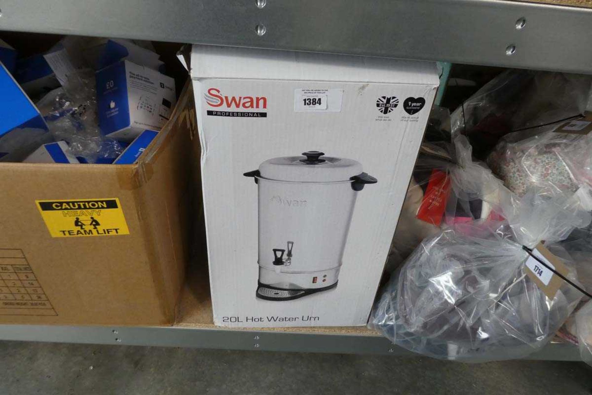 +VAT Swan Professional 20L hot water urn