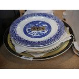 Quantity of collectable plates to include Royal Doulton Shakespeare Editions, Royal Doulton Historic