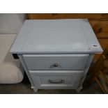 Blue painted single drawer Laura Ashley bedside cupboard