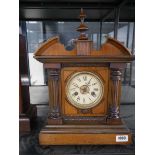 Edwardian mahogany cased mantle clock