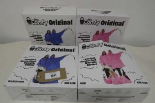 +VAT 4 boxed Comfy original wearable blankets (2 pink, 2 blue)