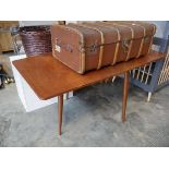 Mid century teak drop side dining table