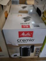 +VAT 2 boxed Melitta Cremio hot and cold milk frothers