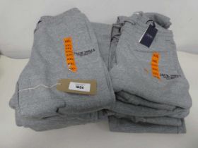 +VAT Approx. 10 Mens joggers by Jack Wills. Colour: Grey.