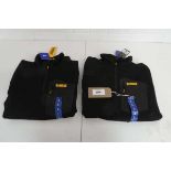 +VAT 2 DeWalt 1/4 zip work fleeces (both size L), both in black