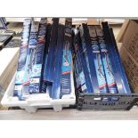 2 crates of Bluecol wiper blades in mixed sizes