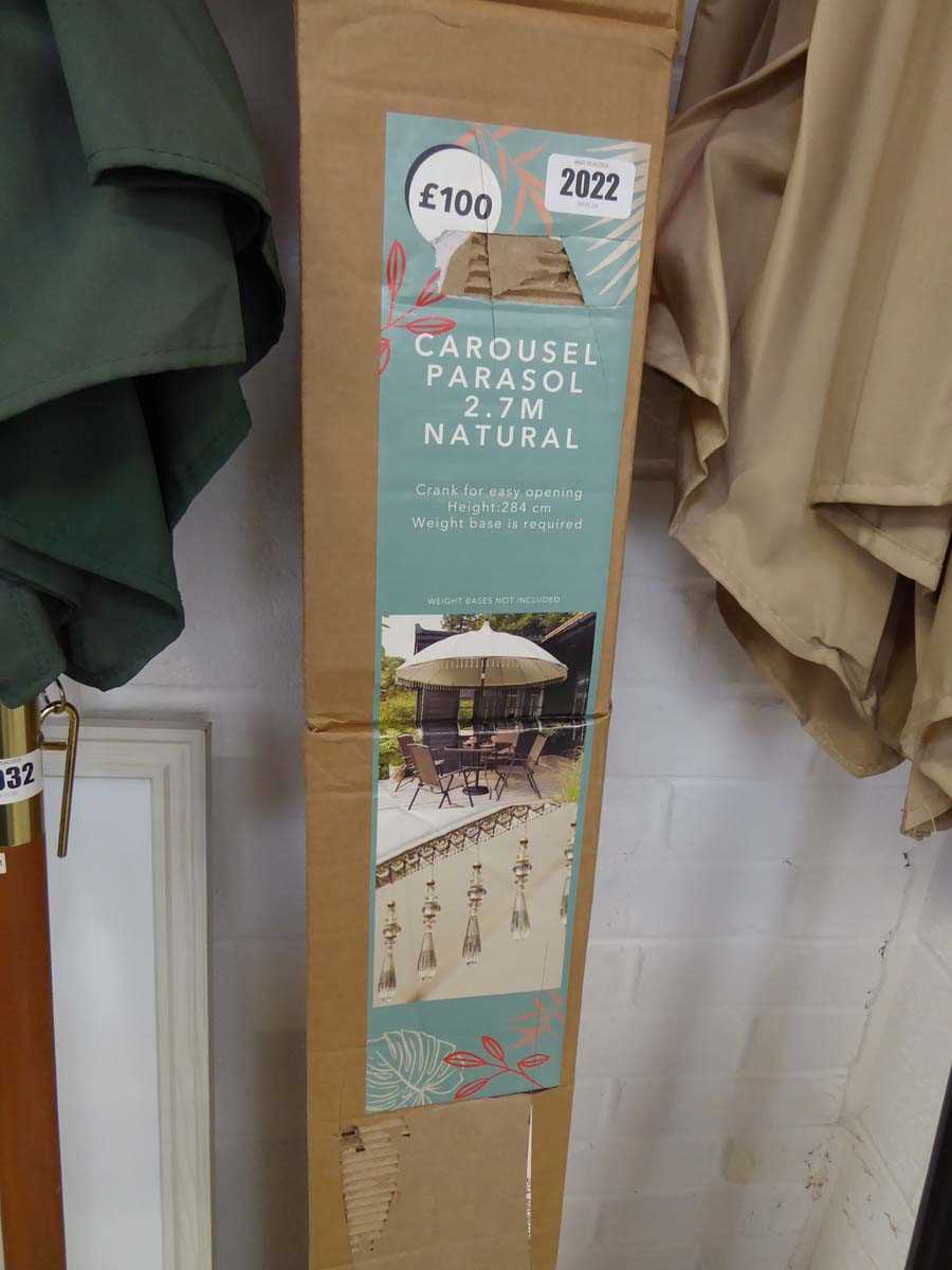 Boxed 2.7m carousel parasol - Image 2 of 2