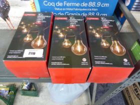 +VAT 3 box sets of 10m. LED connectable festoon lights