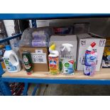 +VAT Large quantity of mixed cleaning related items incl. bottles of Detol laundry sanitizer,