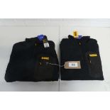 +VAT 2 DeWalt 1/4 zip work fleeces (both size L), both in navy