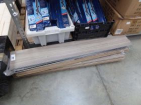 +VAT Quantity of various style grey laminate flooring